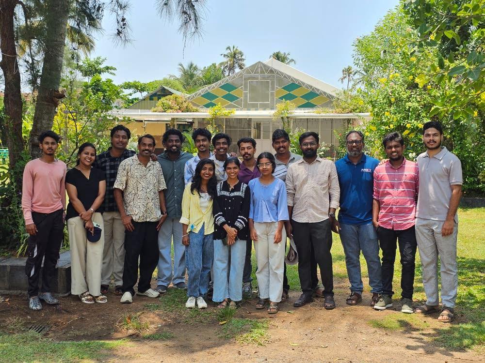 The Augzet Engineers team outside the company office in Muttom, Ernakulam.
